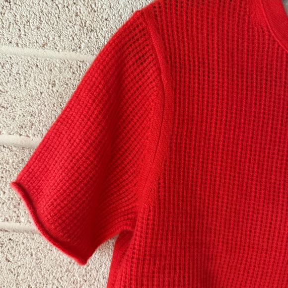 White + Warren Cashmere Waffle Mesh Tee Top Sweater XS - Picture 4 of 9